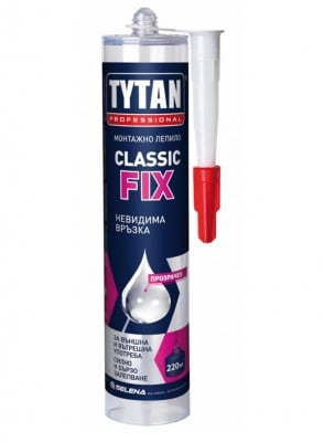 Монтажно лепило безцветно Classic Fix Tytan